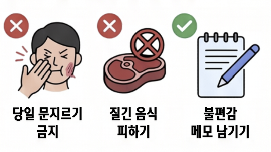 씹는 불편을 줄이려면 어떻게 관리하나요?