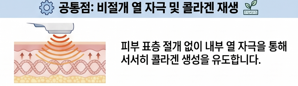 두 시술의 공통점은 무엇인가요?